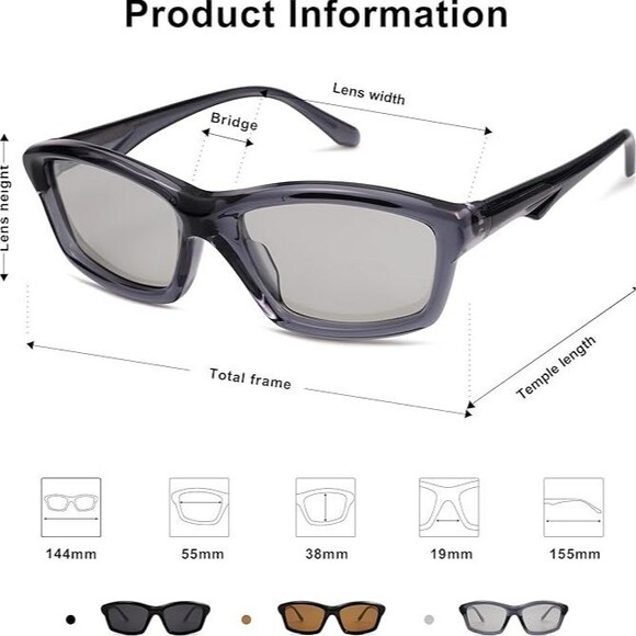 SOJOS Futuristic Polarized Sunglasses for Women UV400 Trendy Small Faces SJ2294 - Picture 3 of 10